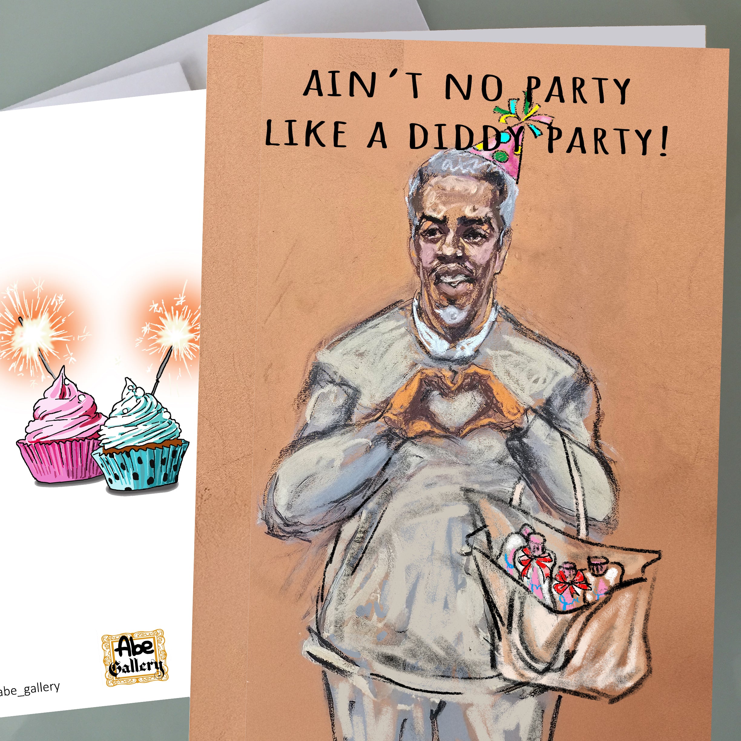 P Diddy Funny Birthday Card! Hip Hop Art Rap Fan Gift for Him Her – Abe ...