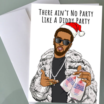 P Diddy Christmas Card - Party