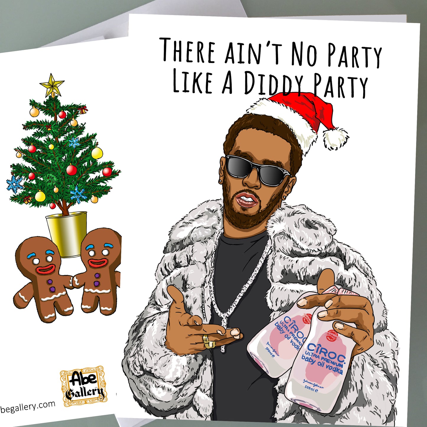 P Diddy Christmas Card - Party