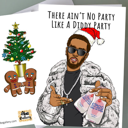 P Diddy Christmas Card - Party