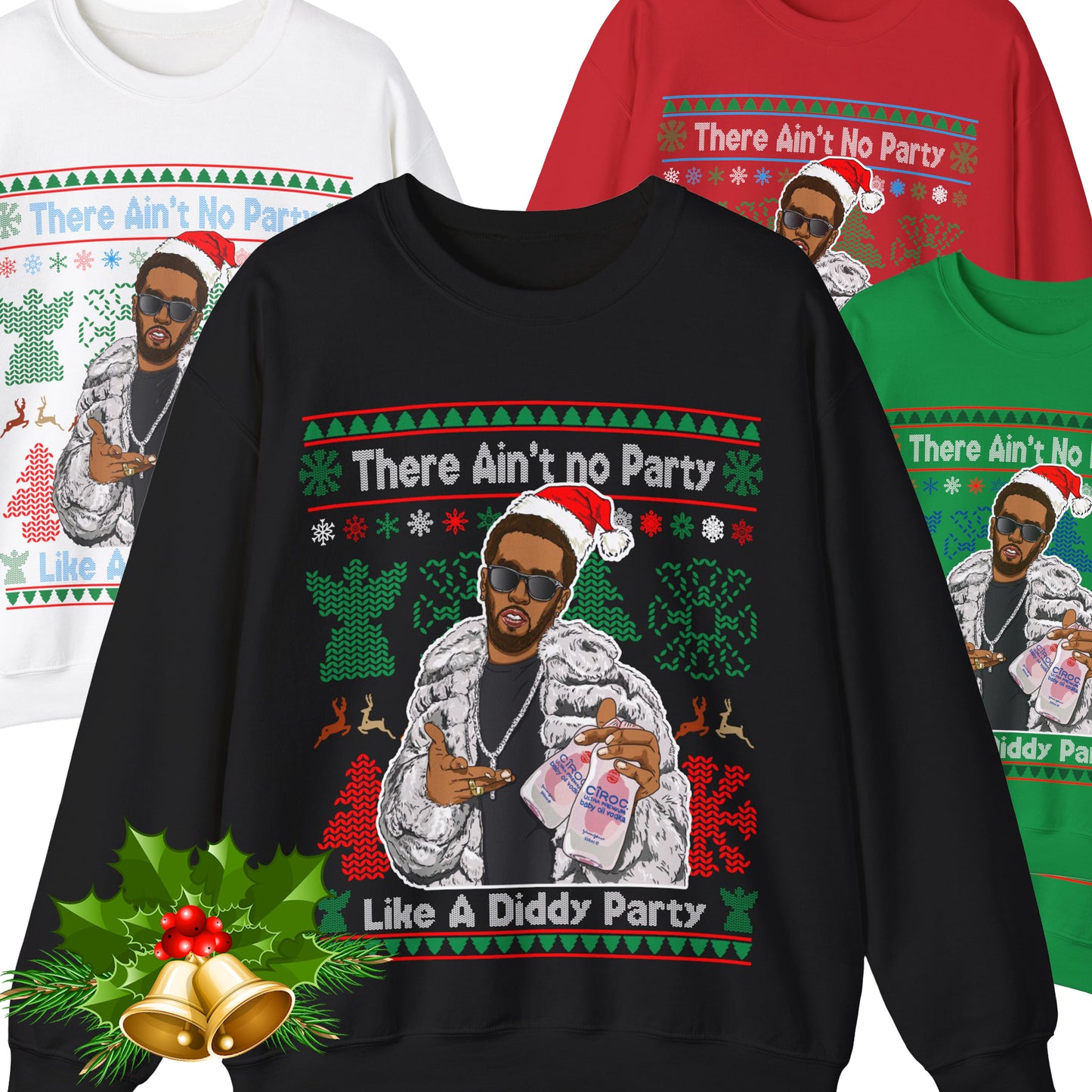 P Diddy Ugly Christmas Sweater - Party