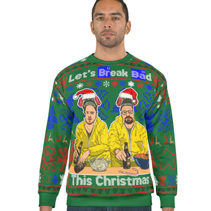 Breaking Bad Ugly Christmas Sweater Full - Cold Ones