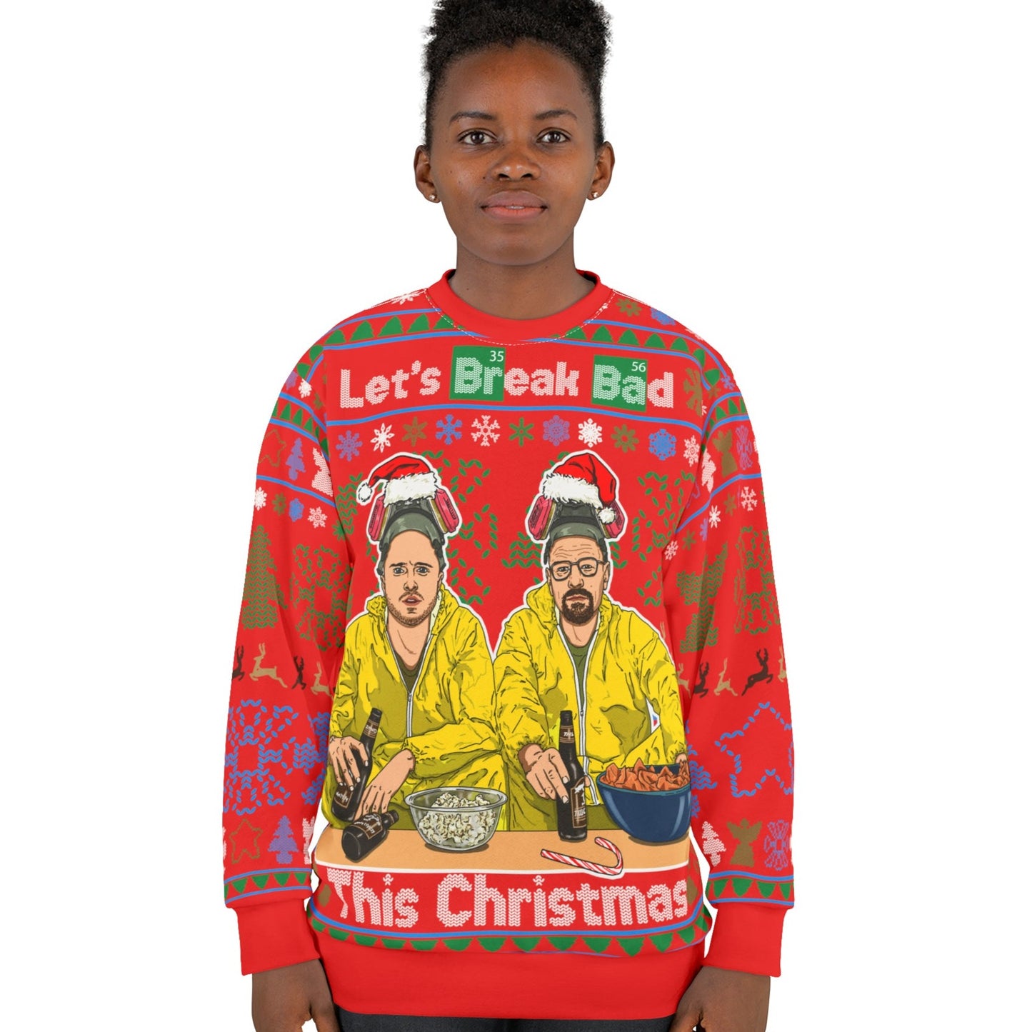 Breaking Bad Ugly Christmas Sweater Full - Cold Ones