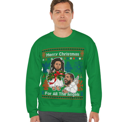 Drake, J Cole Ugly Christmas Sweater - Angels