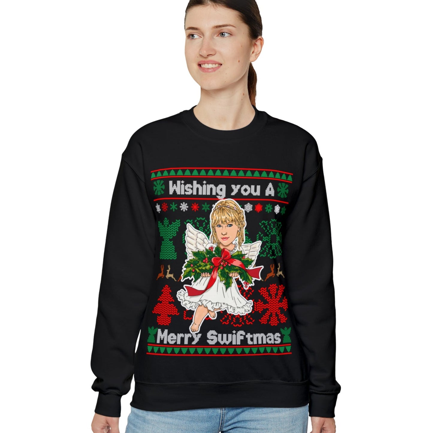 Taylor Swift Ugly Christmas Sweater - Angel