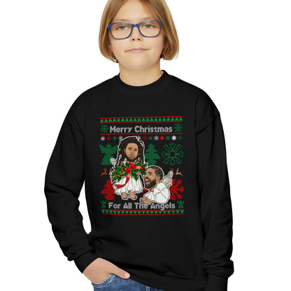 Drake, J Cole Kid's Ugly Christmas Sweater - Angels