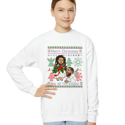 Drake, J Cole Kid's Ugly Christmas Sweater - Angels