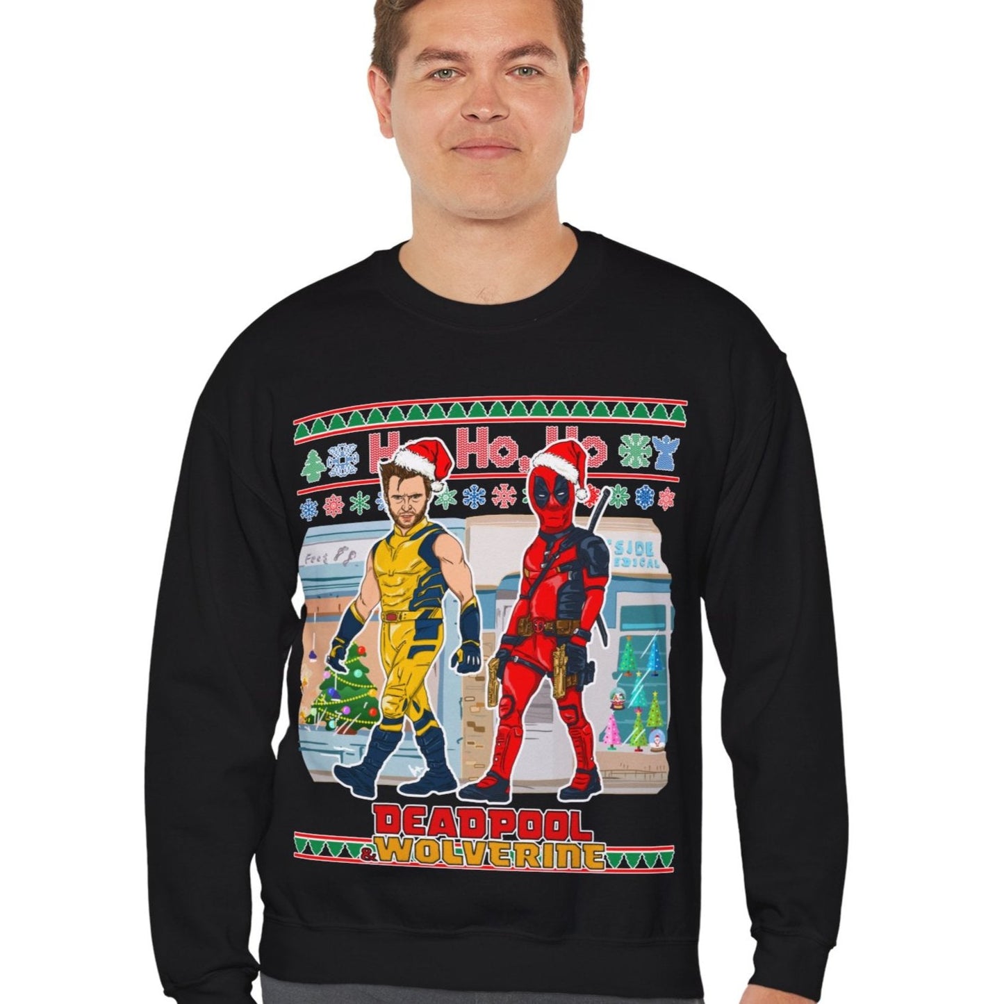 Deadpool & Wolverine Ugly Christmas Sweater - Like A Prayer