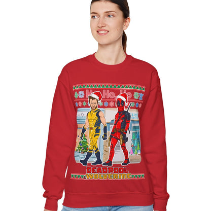 Deadpool & Wolverine Ugly Christmas Sweater - Like A Prayer