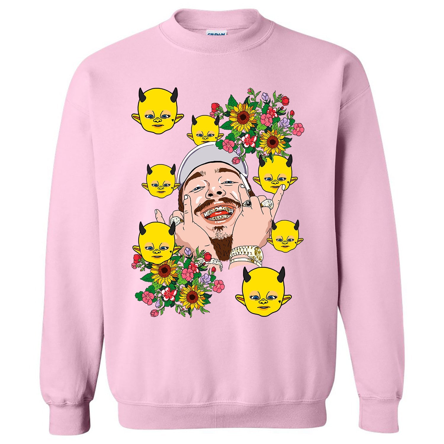 Post malone 2024 pink sweater