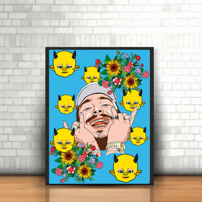 Post Malone Poster - Sunflower