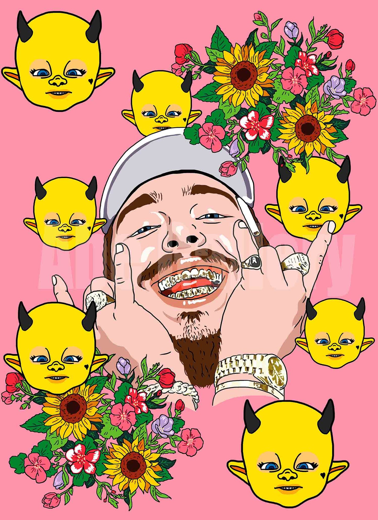 Post Malone Poster - Sunflower