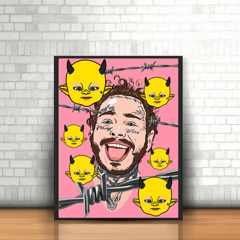 Post Malone Poster - Motley Crew