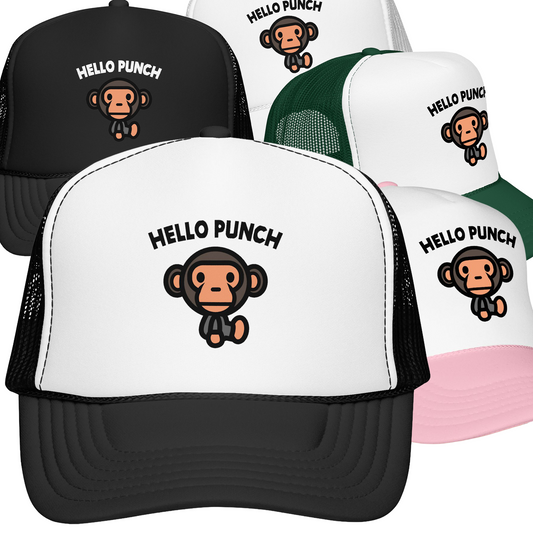 Punch, the Monkey Trucker Hat - Hello Punch