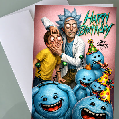 Rick and Morty Birthday Card - Mr. Meeseeks