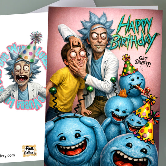 Rick and Morty Birthday Card - Mr. Meeseeks