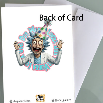 Rick and Morty Birthday Card - Mr. Meeseeks