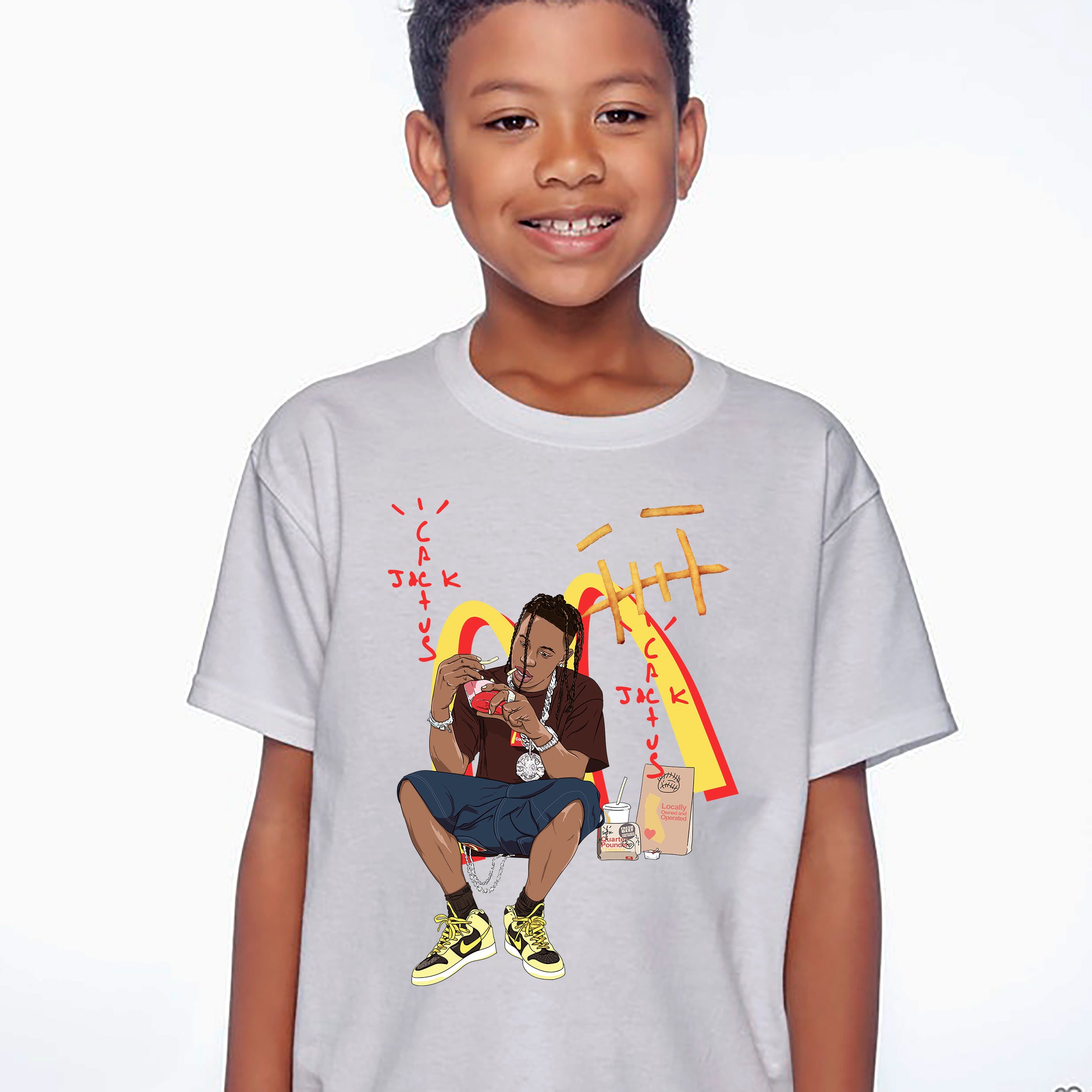 Travis scott hot sale shirt for kids