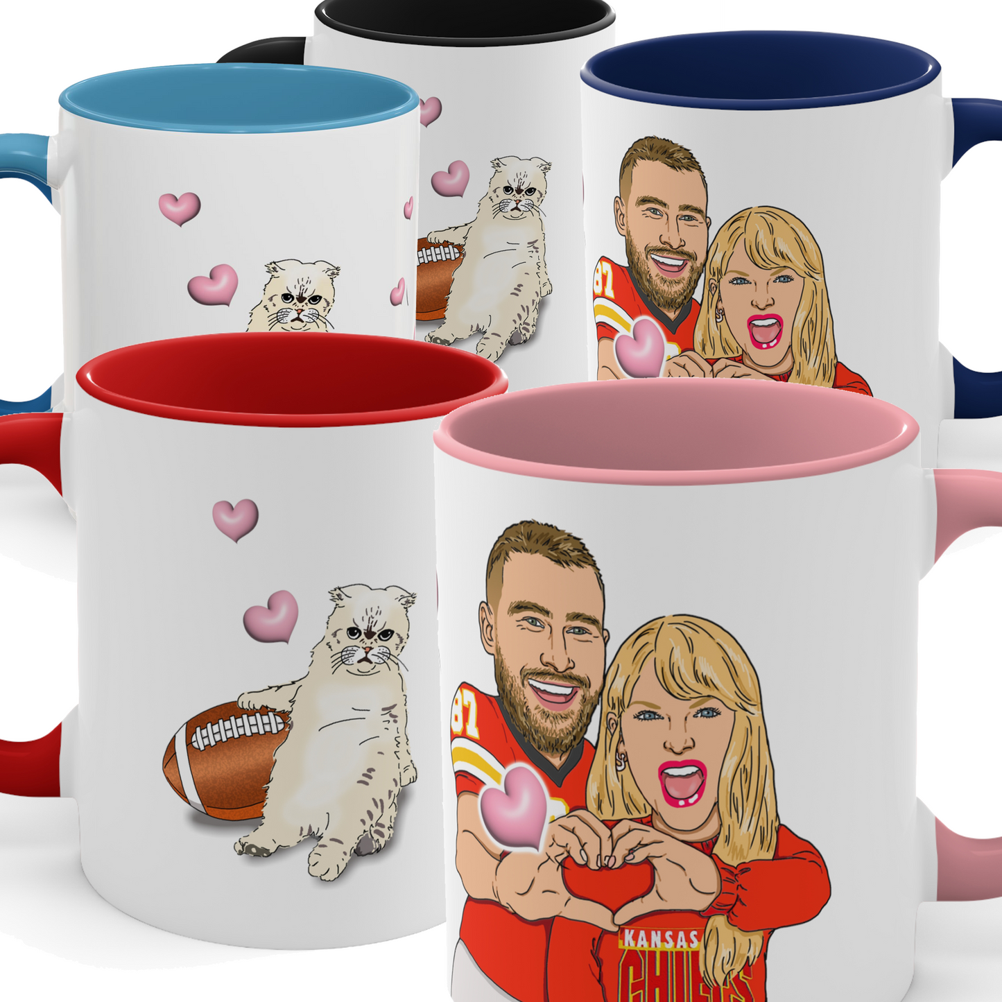 Taylor Swift, Travis Kelce Coffee Mug - Love Story