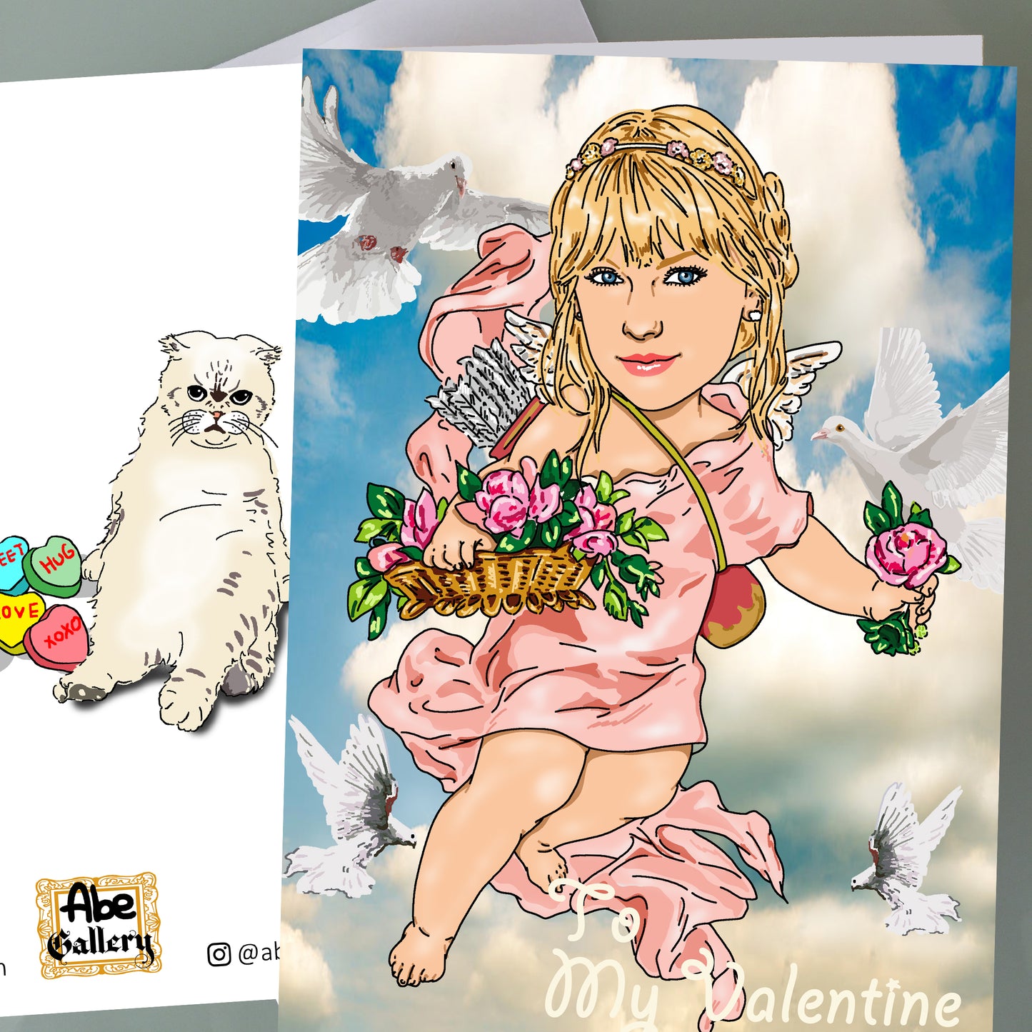 Taylor Swift Valentine's Day Card - Cupid