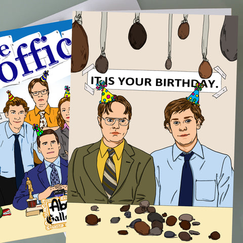 The Office Birthday Card - Dwight & Jim