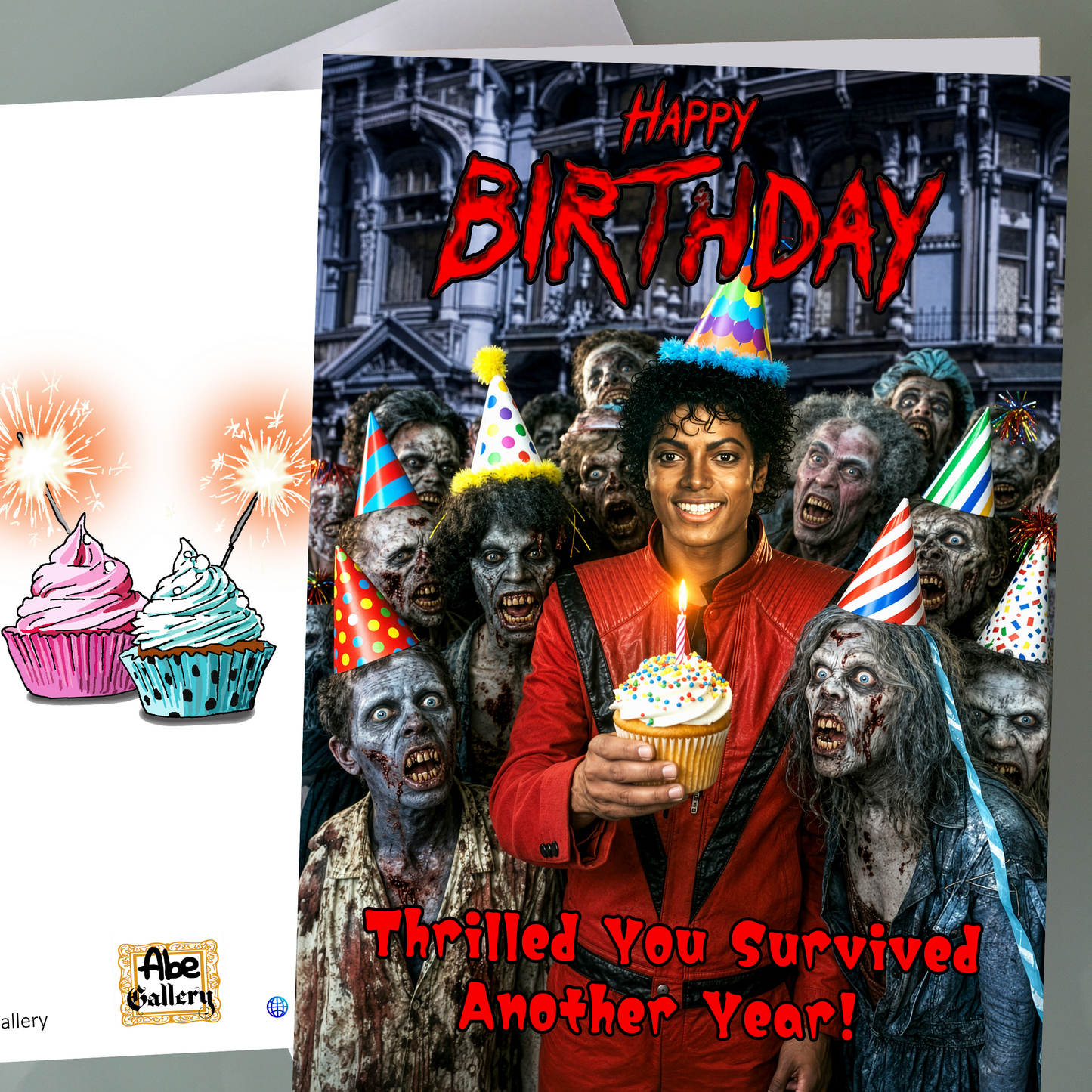 Michael Jackson Birthday Card - Thriller