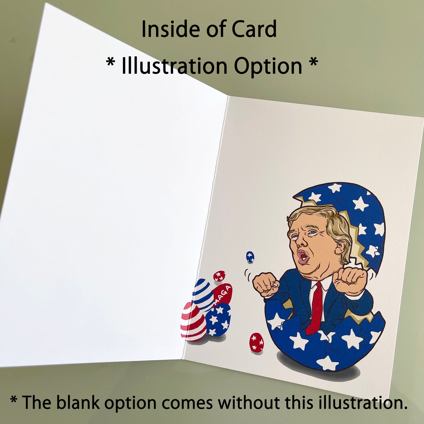 Donald Trump, Elon Musk Easter Card - Eggs