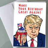 Trump Birthday Card - Mug Shot