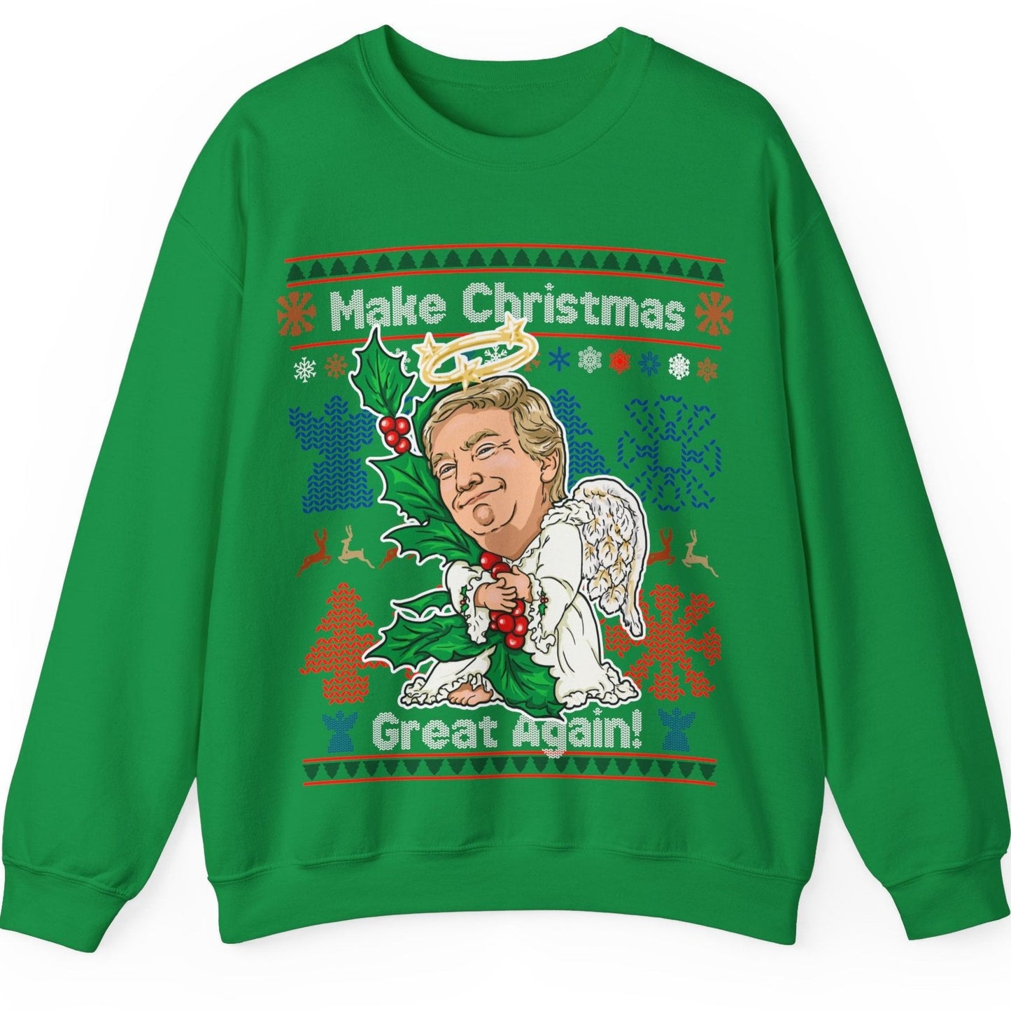 Donald Trump Ugly Christmas Sweater - Angel