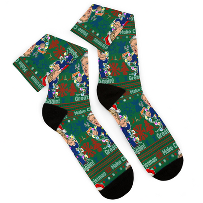 Donald Trump Christmas Socks - Dancing