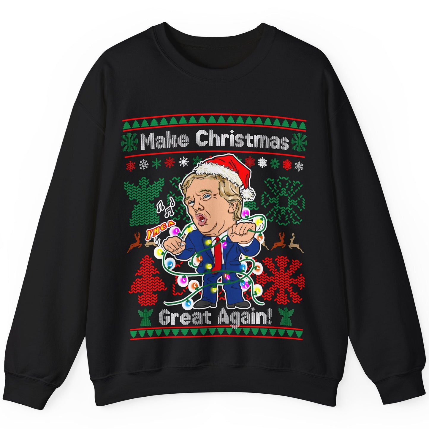 Donald Trump Ugly Christmas Sweater - Dancing
