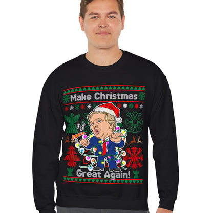 Donald Trump Ugly Christmas Sweater - Dancing