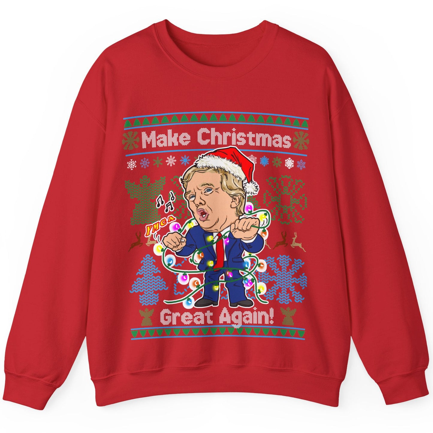 Donald Trump Ugly Christmas Sweater - Dancing