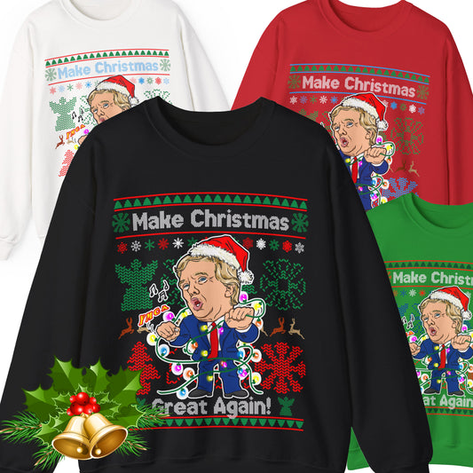 Donald Trump Ugly Christmas Sweater - Dancing