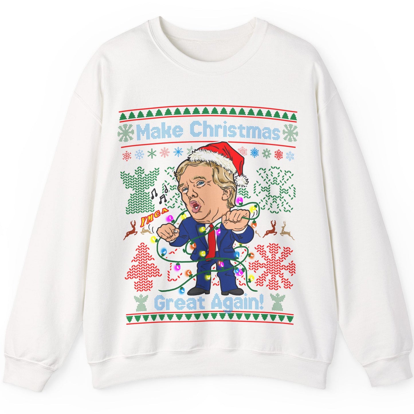Donald Trump Ugly Christmas Sweater - Dancing