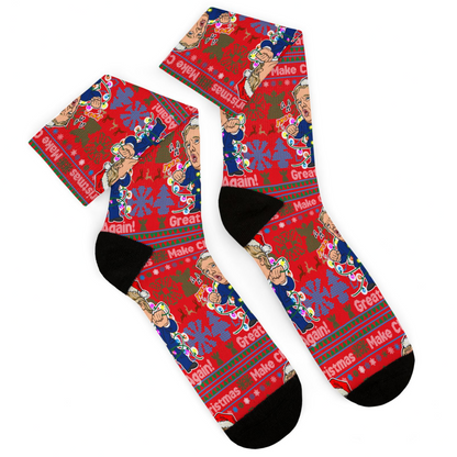 Donald Trump Christmas Socks - Dancing
