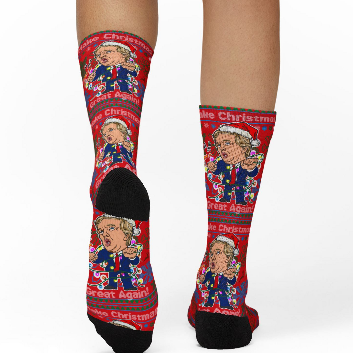 Donald Trump Christmas Socks - Dancing
