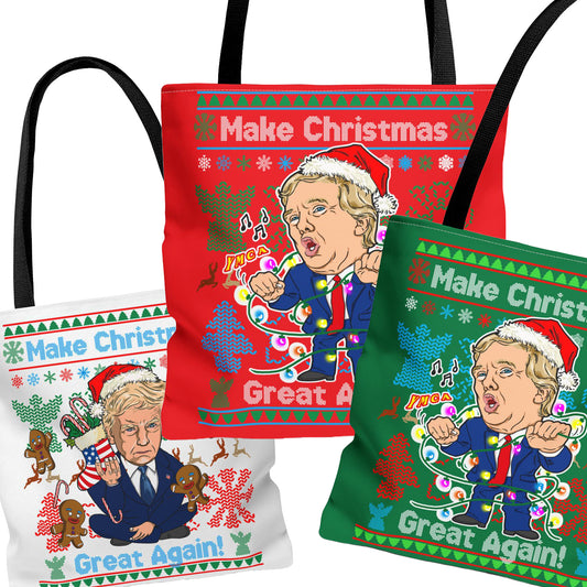 Trump Tote Bag - Merry Christmas