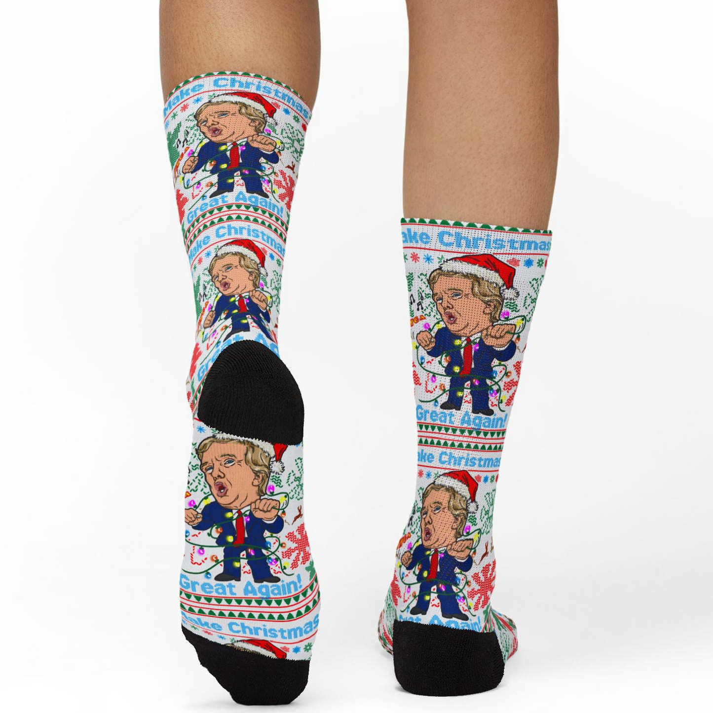 Donald Trump Christmas Socks - Dancing