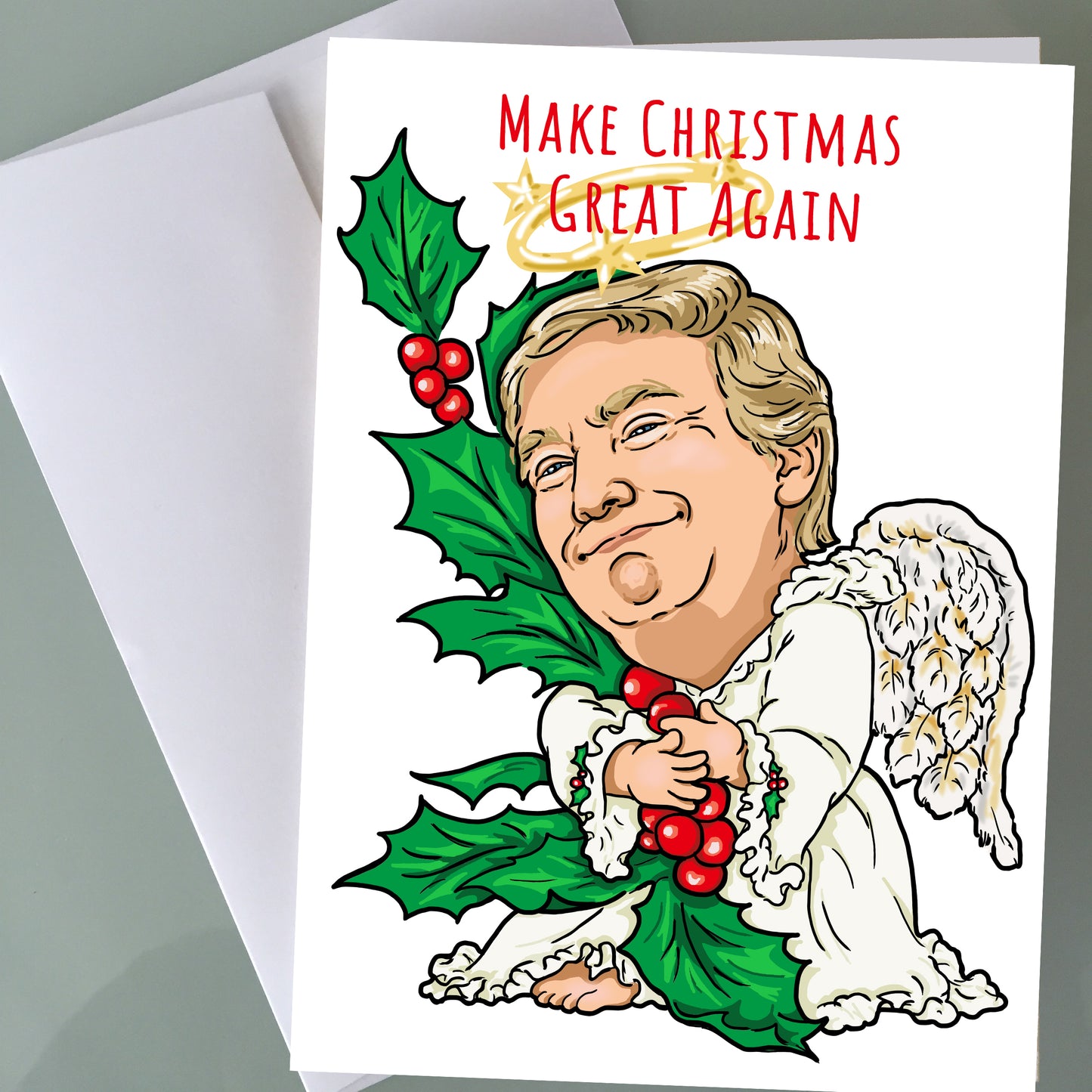 Donald Trump Christmas Card - Angel