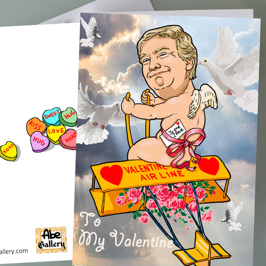 Donald Trump Valentine's Day Card - Cupid