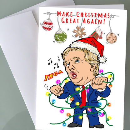 Donald Trump Christmas Card - Christmas Lights