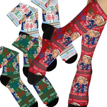 Donald Trump Christmas Socks - Dancing