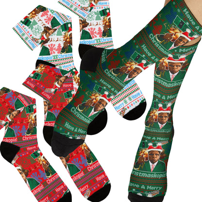 Tyler The Creator Christmas Socks - Chromakopia