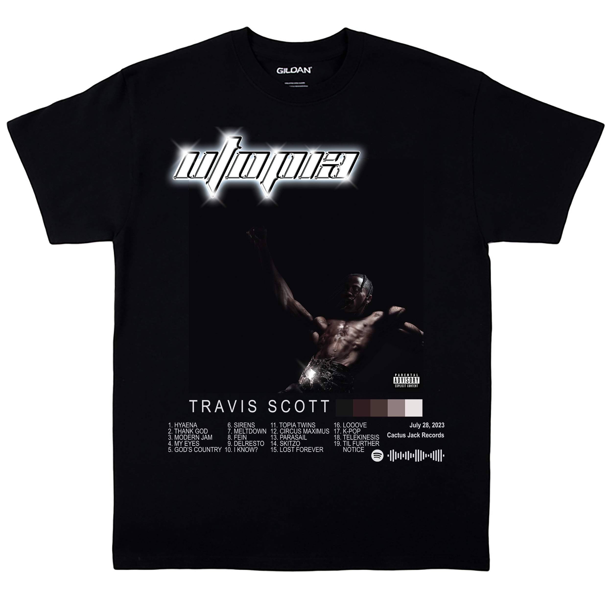 Travis Scott T-Shirts - Utopia Album Tee Fan Merch Gift Concert 