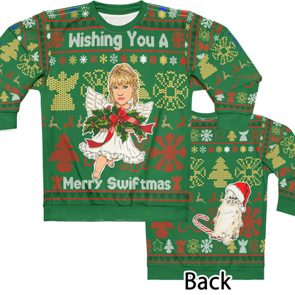 Taylor Swift Ugly Christmas Sweater Full - Angel