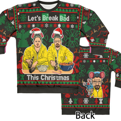 Breaking Bad Ugly Christmas Sweater Full - Cold Ones