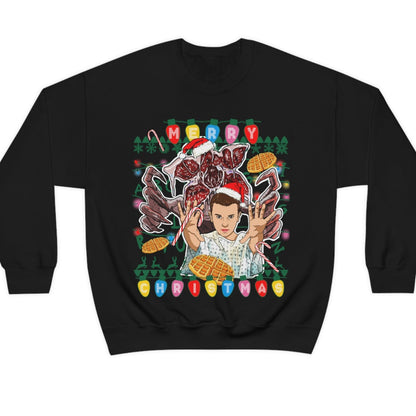 Stranger Things Ugly Christmas Sweater - Demogorgon