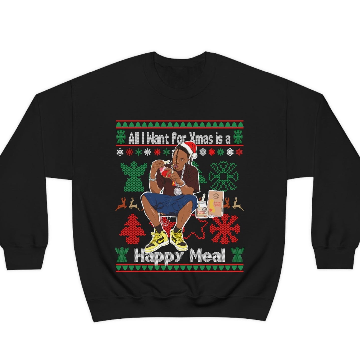 Travis Scott Ugly Christmas Sweater - Travis Meal