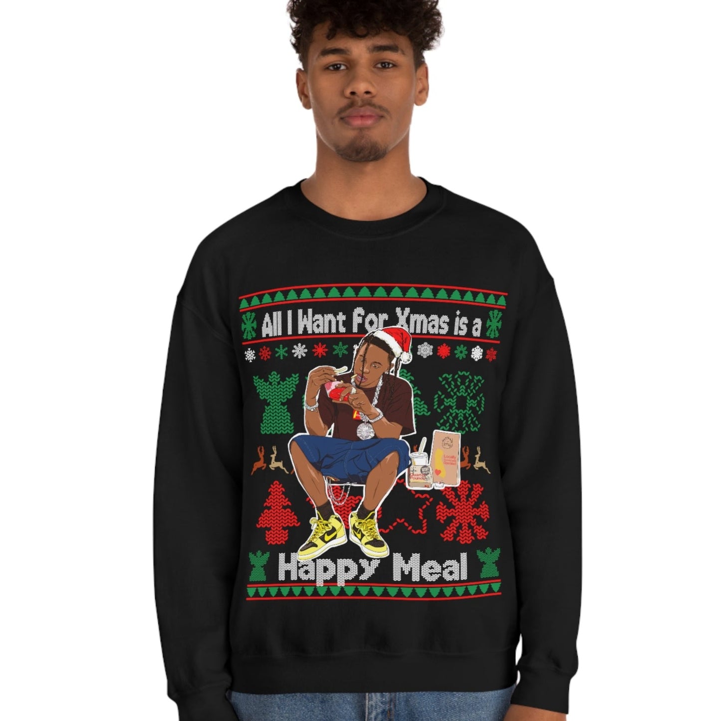 Travis Scott Ugly Christmas Sweater - Travis Meal